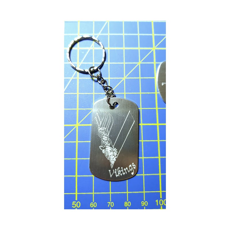 Keychain plate 28x50mm - Vikyngs